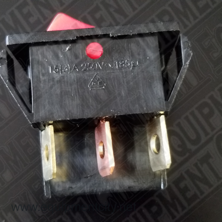 RTI 024 80075 00 FluidPro MCX VCX Red Rocker Switch Dpdt On-On Empty Waste And Lower 