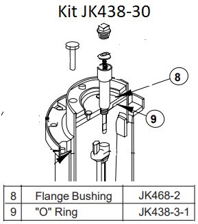 Rotary JK438-30 FLANGE BUSHING KIT