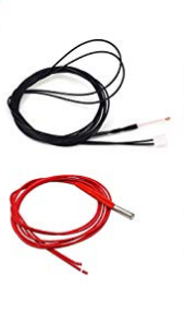 24V 40W Cartridge Heater and NTC Thermistor 100K 3950 (for 3D printers)