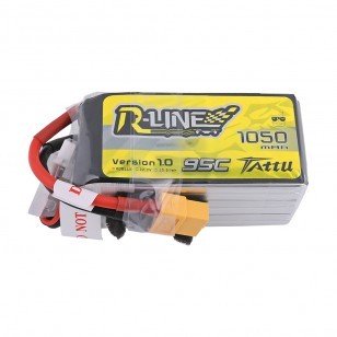 Tattu R-Line 1050mAh 95C 6S1P Lipo Battery Pack with XT60 Plug | TA-RL-95C-1050-6S1P