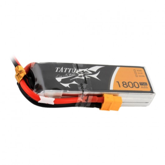 Tattu 1800mAh 75C 3S1P lipo battery pack with XT60 plug | TA-75C-1800-3S1P-XT60