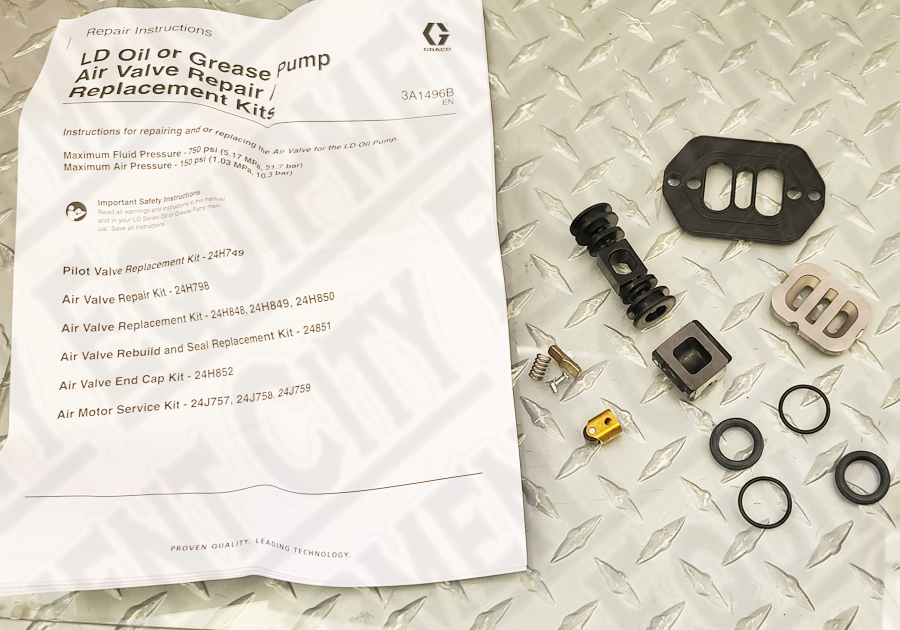Graco 24H798 Small Mechanical Air Valve Repair Kit