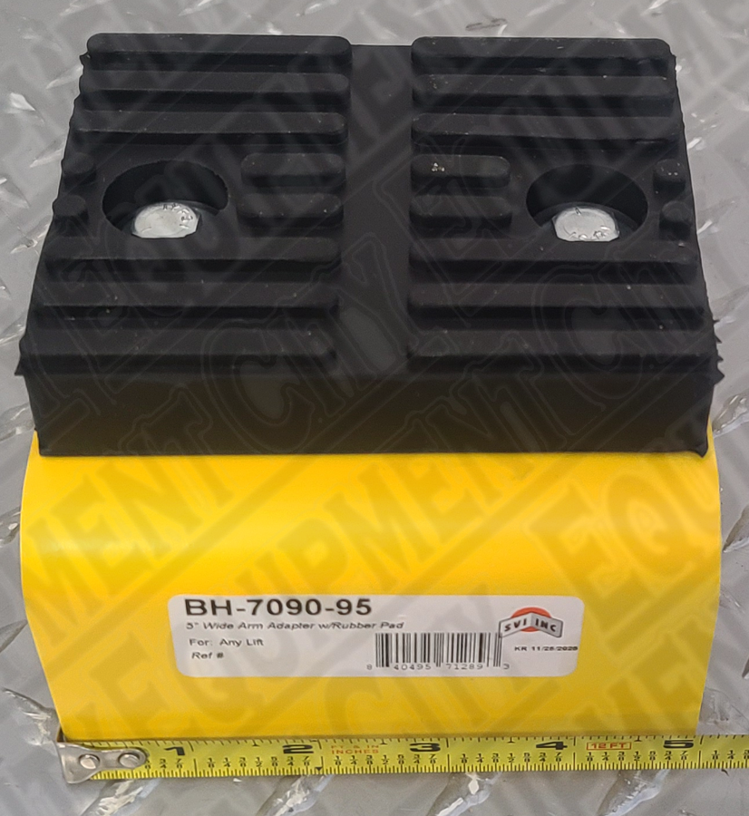 BH-7090-95 Outer Arm Adapter with Rubber Pad for 5” Wide Arm