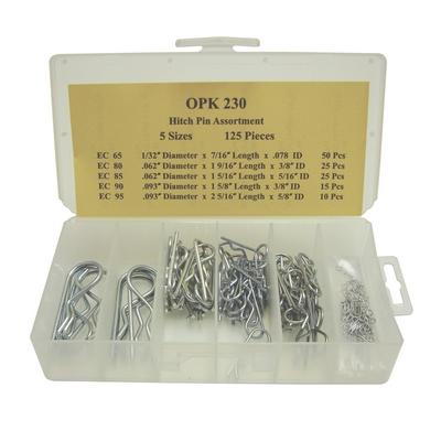 OPK230 TMR HITCH PIN ASSORTMENT (125 PCS)
