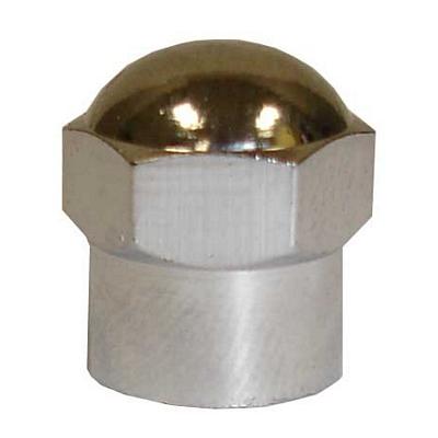 TI108 TMR CHROMED CAP PLASTIC HEX CAP CAN BE USED IN TPMS APPLIC