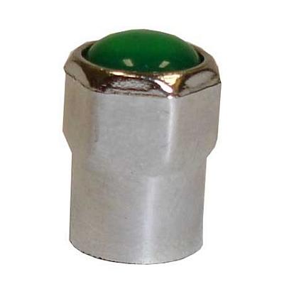 TI111 TMR CHROMED CAP PLASTIC HEX CAP WITH GREEN ID - CAN BE USE